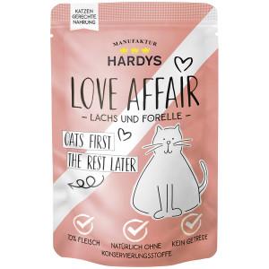 Hardys Love Affair zalm en forel natvoer kat (zakjes) 24 x 100 g