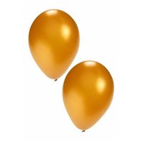 50x Gouden feest ballonnen