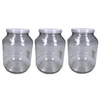 Set van 5x stuks weckpotten/inmaakpotten met schroefdeksel 1700 ml