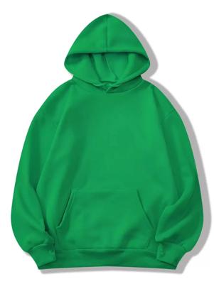 Bon&Bon Black Thermal Lined Hoodie - Casual Drop Shoulder Pullover Green / L