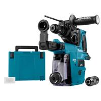 Makita accu combihamer - DHR243ZJW - SDS-Plus - 18V - excl. accu en lader - 2 boorkoppen - in Mbox met stofafzuigunit