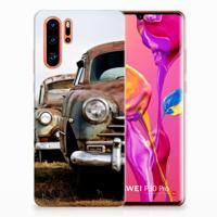Huawei P30 Pro | Siliconen hoesje | met foto Vintage Auto