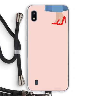 High heels: Samsung Galaxy A10 Transparant Hoesje met koord