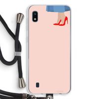 High heels: Samsung Galaxy A10 Transparant Hoesje met koord