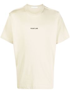 Helmut Lang t-shirt en coton à logo brodé - Tons neutres