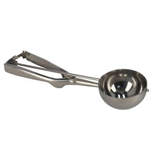 IJsschep/ijslepel voor 7 cm scoops - zilver - 24 cm - RVS