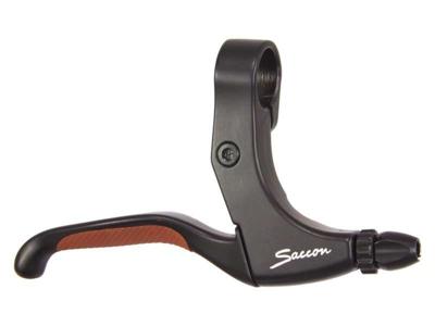 Remgreepset Saccon rollerbrake - zwart met bruine greep