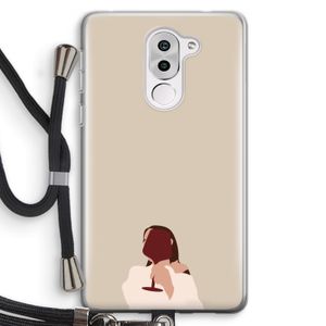 I drink wine: Honor 6X Transparant Hoesje met koord