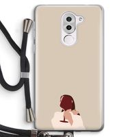 I drink wine: Honor 6X Transparant Hoesje met koord