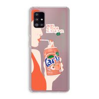 Peach please!: Samsung Galaxy A51 5G Transparant Hoesje