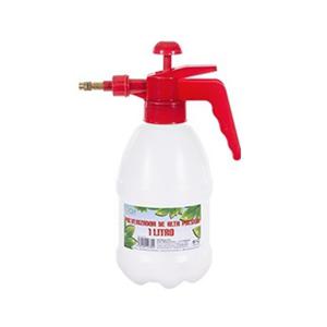 Plantenspuit met hoge druk sproeier/vernevelaar - kunststof - 1 liter - rood/wit - 28 cm