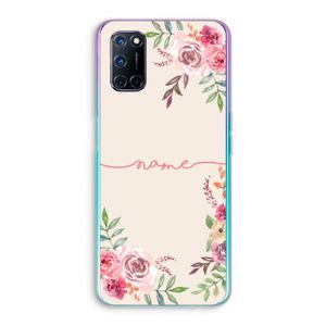 Rozen: Oppo A92 Transparant Hoesje