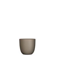 Bloempot Pot rond es/10.5 tusca 11 x 12 cm taupe mat Mica - Mica decorations