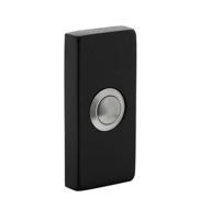 Intersteel Deurbel rechthoekig 65x30x10 mm verdekt RVS zwart - thumbnail