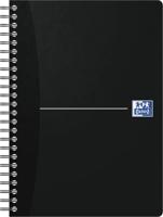 Oxford Office Essentials spiraalschrift, 180 bladzijden, ft A5, gelijnd, zwart