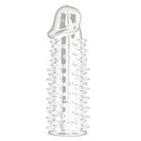 Realistic Spikey Penis Extension - Transparent