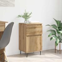 Dressoir artisanaal eikenkleurig 35 x 40 x 70 cm Bewerkt hout