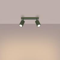 Plafondlamp KARBON 2 olijfgroen