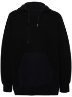 sacai hoodie Sponge à lien de resserrage - Noir