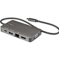 StarTech.com DKT30CHVPD2 interface hub USB 3.2 Gen 1 (3.1 Gen 1) Type-C 5000 Mbit/s Zwart, Grijs