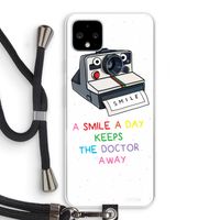 Smile: Pixel 4 XL Transparant Hoesje met koord