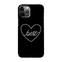 Best heart black: Volledig geprint iPhone 12 Pro Max Hoesje