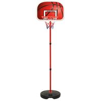 The Living Store Basketbalstandaard Kids - Rood Wit Blauw Zwart - 160 cm hoog - thumbnail