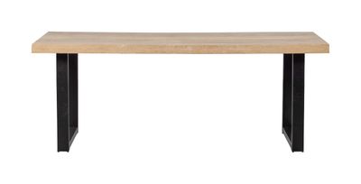 WOOOD Eettafel 'Tablo' Mangohout, met U-poot, 180 x 90cm