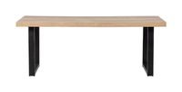 WOOOD Eettafel 'Tablo' Mangohout, met U-poot, 180 x 90cm