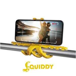 Celly Squiddy tripod Smartphone-/actiecamera 6 poot/poten Geel