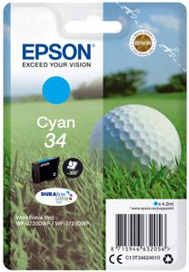 Epson Inktcartridge T3462, 34 Origineel Cyaan C13T34624010