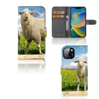 Apple iPhone 14 | Telefoonhoesje | Met pasjeshouder | Schaap en Lammetje