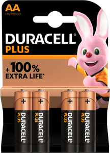 Duracell Plus 100 Wegwerpbatterij AA Alkaline