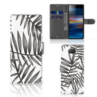 Sony Xperia 10 Hoesje Leaves Grey