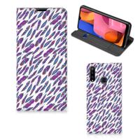 Samsung Galaxy A20s | Hoesje met Magneet | Feathers Color