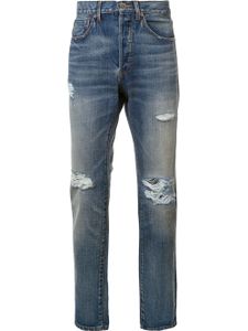 321 distressed mid-rise jeans - Bleu