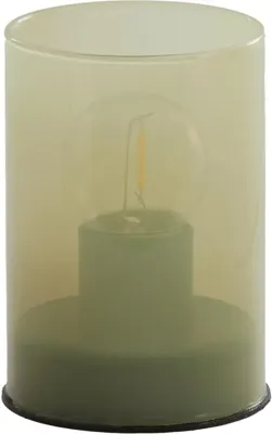 Light & Living tafellamp glas vazolla 7x10cm mint groen