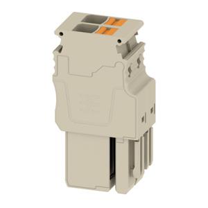 Stekker (klemmen) USH IN, 6 mmm/m, 500 V, 30 aantal: 2, donkerbeige Weidmüller APG 6/2 MBB 2762330000 20 stuk(s)