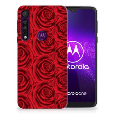 Motorola One Macro | TPU Case | Red Roses