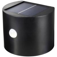 Sygonix SY-5770788 Wandspot op zonne-energie met bewegingsmelder Warmwit Zwart