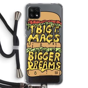 Big Macs Bigger Dreams: Samsung Galaxy A22 5G Transparant Hoesje met koord