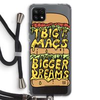 Big Macs Bigger Dreams: Samsung Galaxy A22 5G Transparant Hoesje met koord