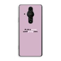 uzelf graag zien: Sony Xperia Pro-I Transparant Hoesje