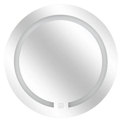 5Five Badkamer wandspiegel LED - Op batterijen - zilver - Dia 45 cm - rechthoek