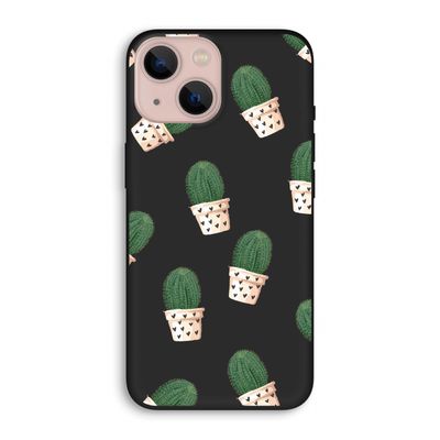 Cactusprint roze: iPhone 13 Biologisch afbreekbaar hoesje