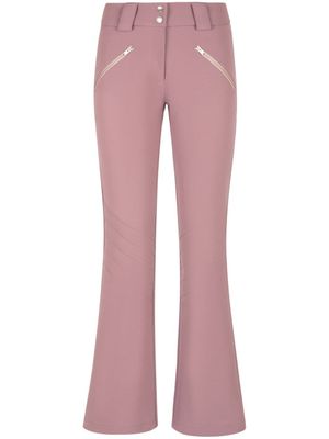 Bally pantalon évasé à chevilles zippées - Rose