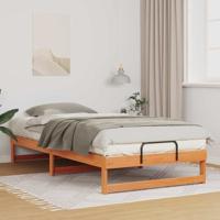 Bedframe Bruin 100 x 210 cm Massief grenenhout