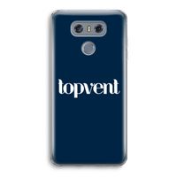 Topvent Navy: LG G6 Transparant Hoesje