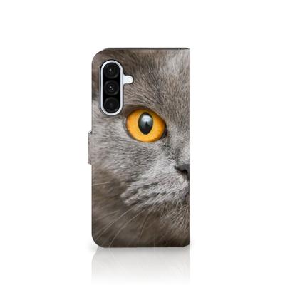 Telefoonhoesje | Met pasjeshouder | Samsung Galaxy A36 Britse Korthaar Telefoonhoesje | Met pasjeshouder | Samsung Galaxy A36 Britse Korthaar