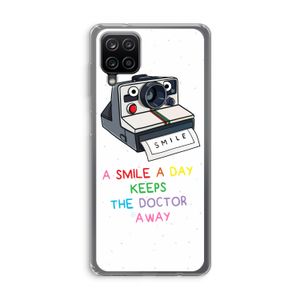 Smile: Samsung Galaxy A12 Transparant Hoesje